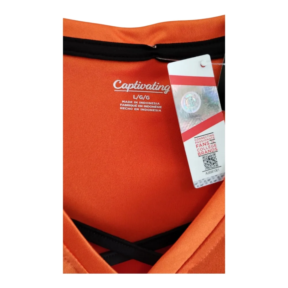 Women's Orange Oklahoma State Cowboys Jersey Top NWT Size Large - Picture 3 of 5